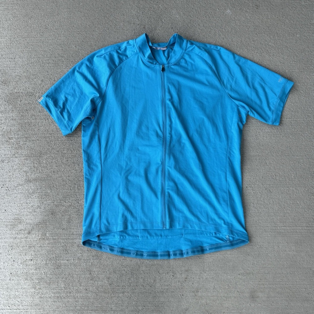 Giro women's Cycling Top windproof mobility zip up‎ blue size XL